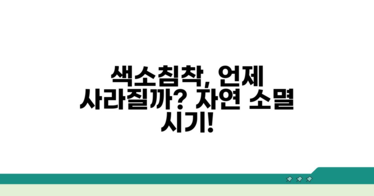 색소 침착 자연 소멸 시기