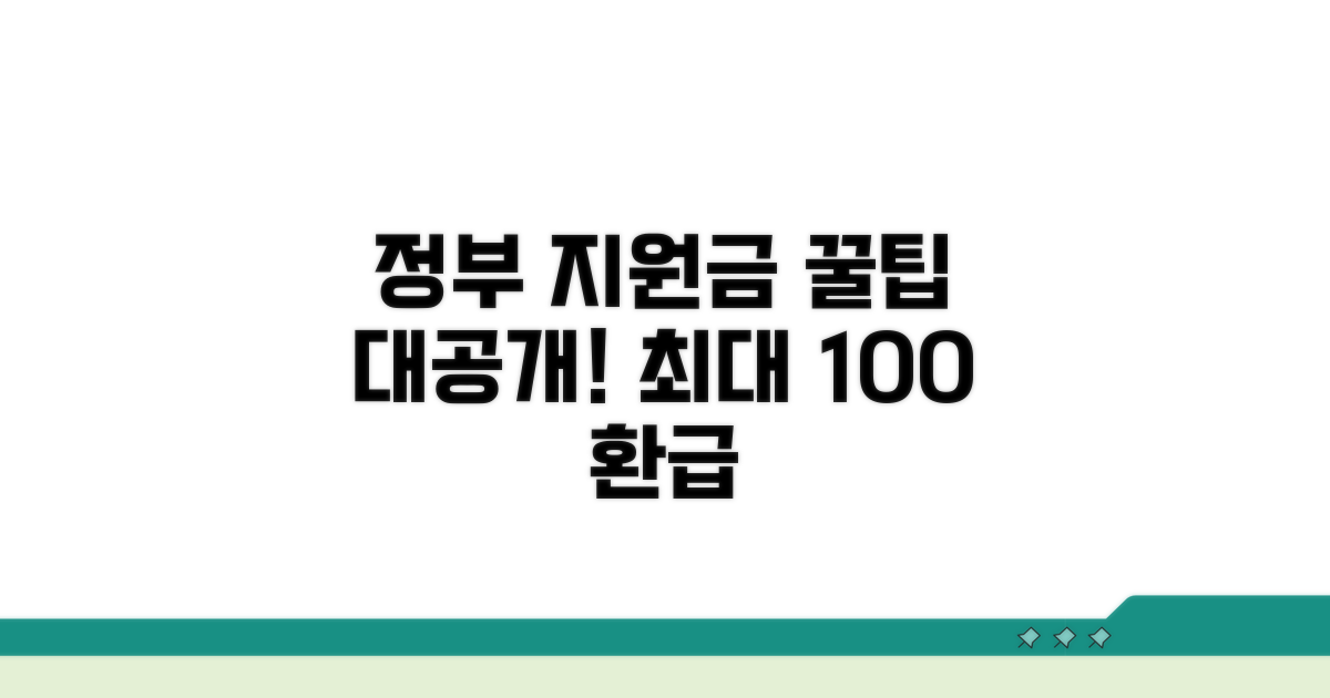 정부 지원받는 방법과 팁
