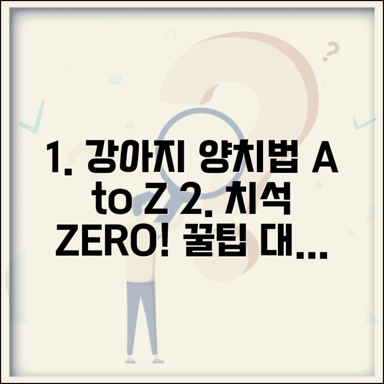 강아지 치아 관리 필수! 올바른 양치법과 치석 예방, 구강관리 총정리