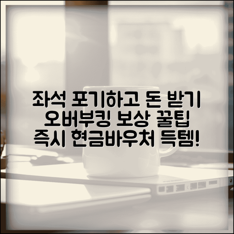 오버부킹 보상금 받는 방법 | 자발적 좌석 양보로 바우처나 현금 보상받는 꿀팁 총정리
