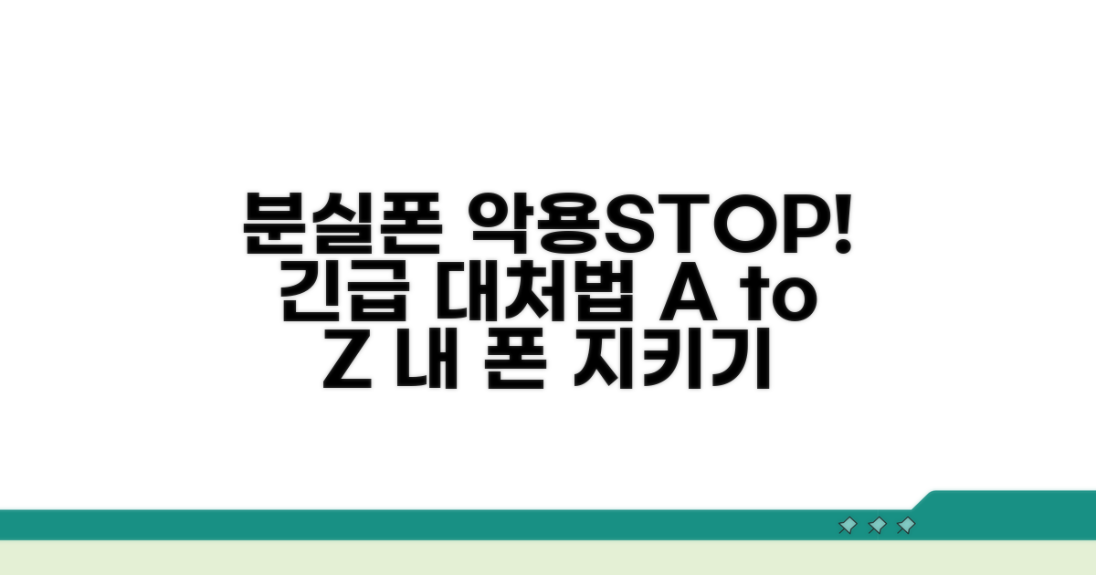 분실폰 악용 막는 비상 대처법 A to Z