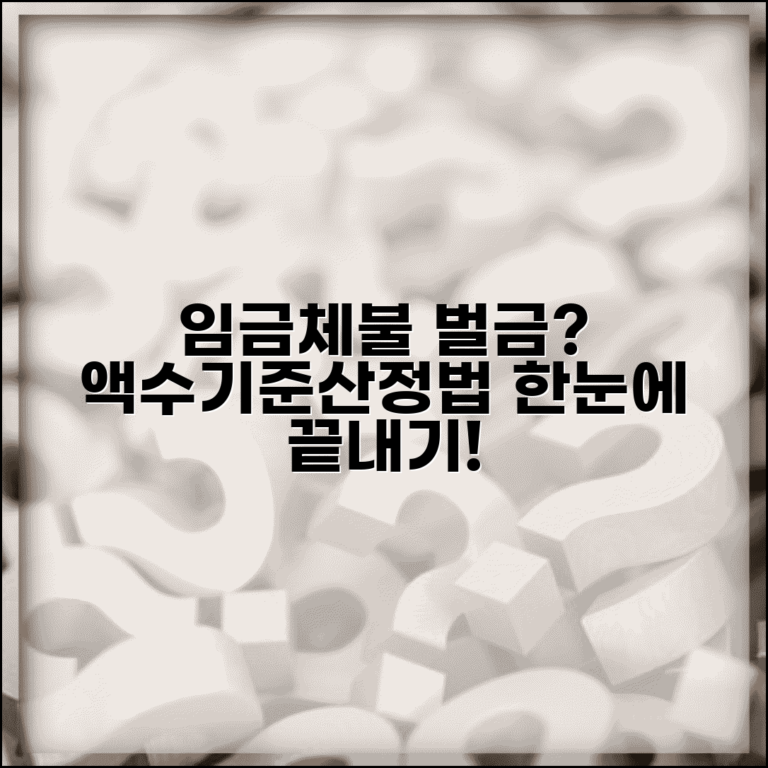 임금체불 벌금 액수 및 기준 | 위반 시 벌금 산정 방법과 절차 총정리