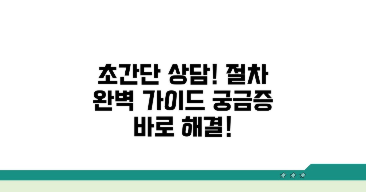 간단한 상담 절차 완벽 안내