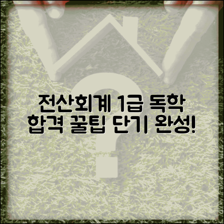 전산회계 1급 독학 공부법 합격 후기 | 준비 기간, 합격 꿀팁, 시험 준비물 완벽 총정리