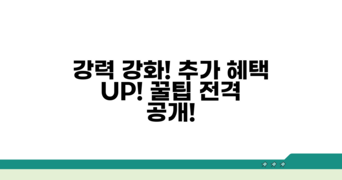 보장 강화 및 추가 혜택 활용법