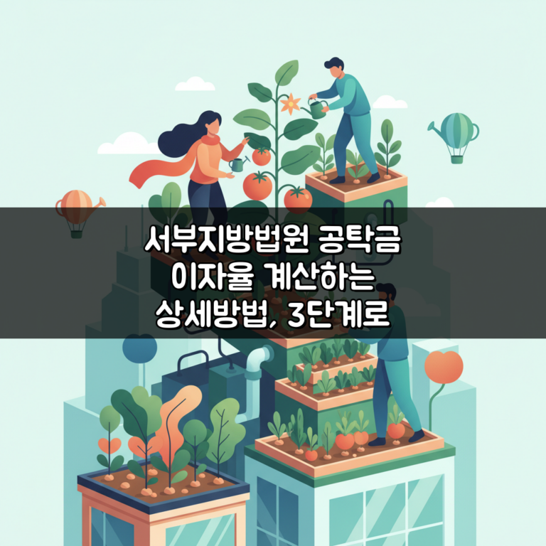 서부지방법원 공탁금 이자율 계산하는 상세방법, 3단계로 파헤치기
