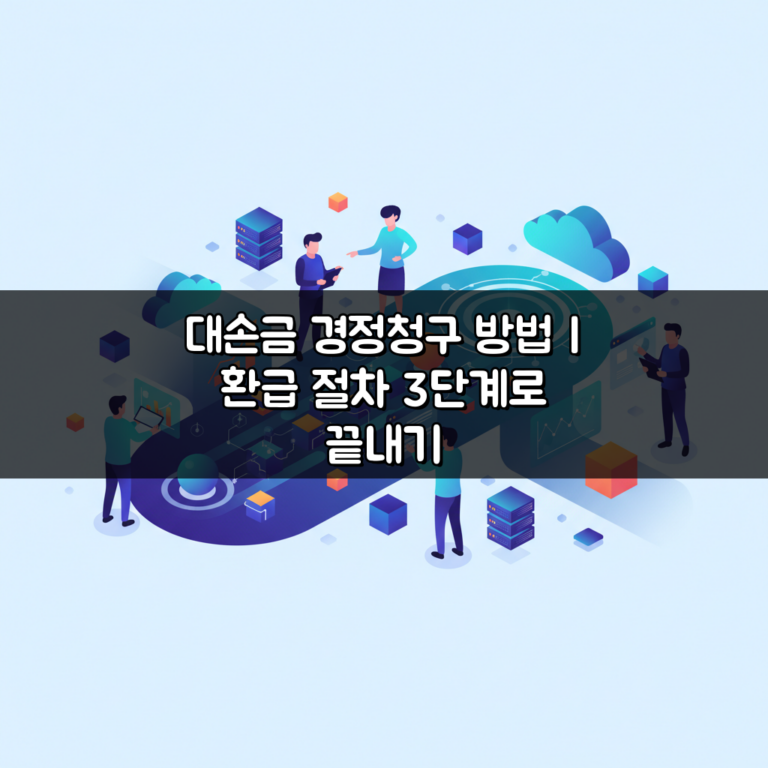 대손금 경정청구 방법 | 환급 절차 3단계로 끝내기