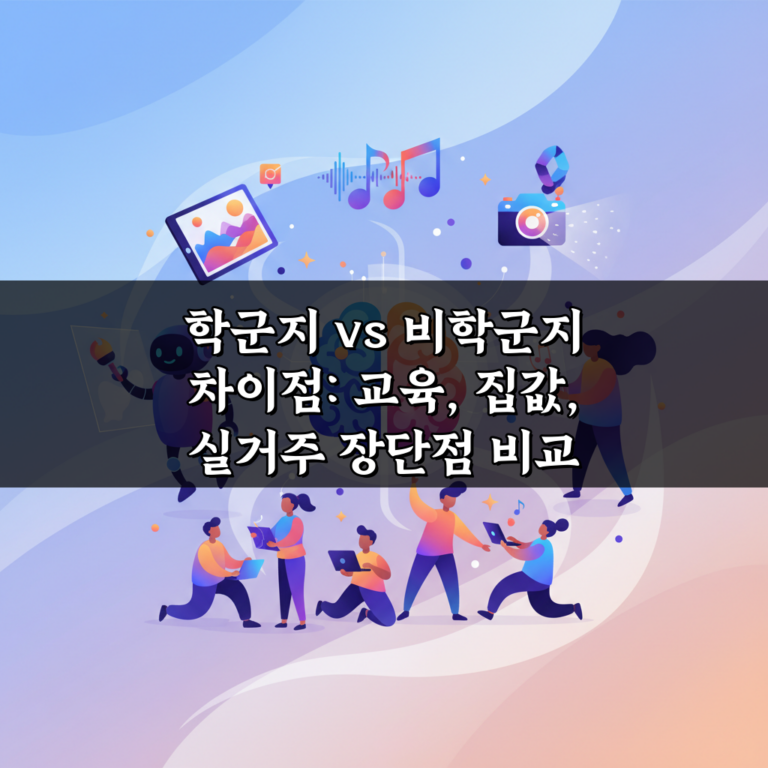 학군지 vs 비학군지 차이점: 교육, 집값, 실거주 장단점 비교
