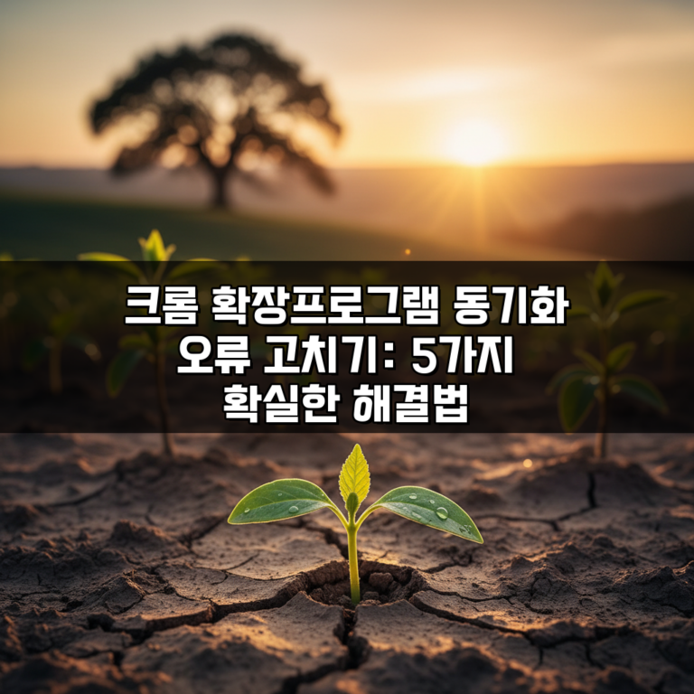 크롬 확장프로그램 동기화 오류 고치기: 5가지 확실한 해결법