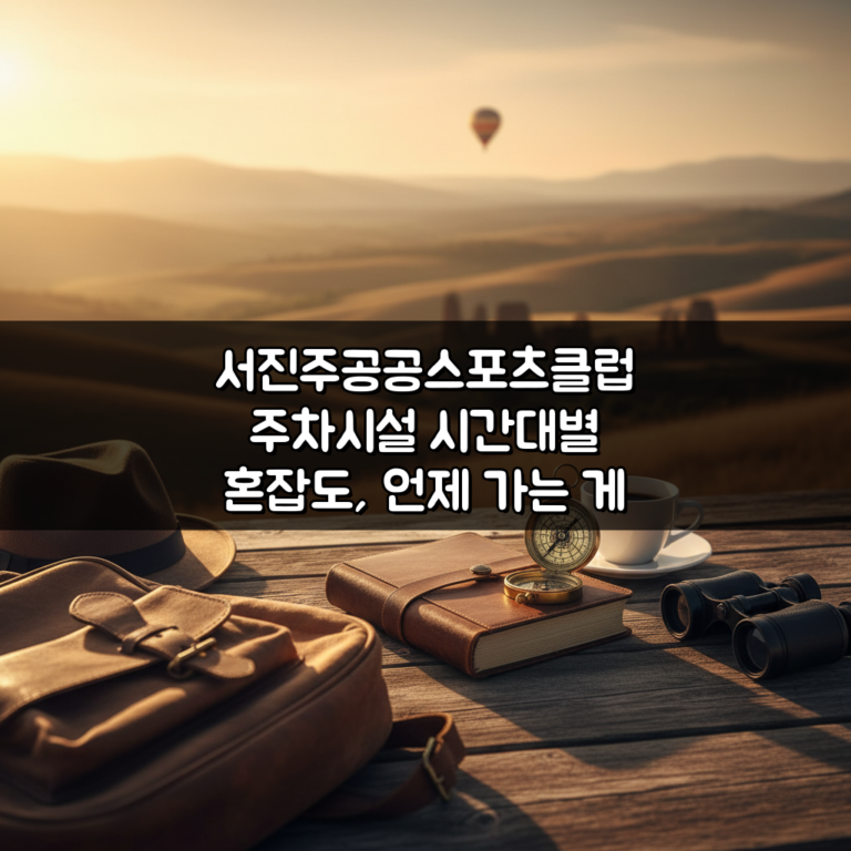 서진주공공스포츠클럽 주차시설 시간대별 혼잡도, 언제 가는 게 좋을까?