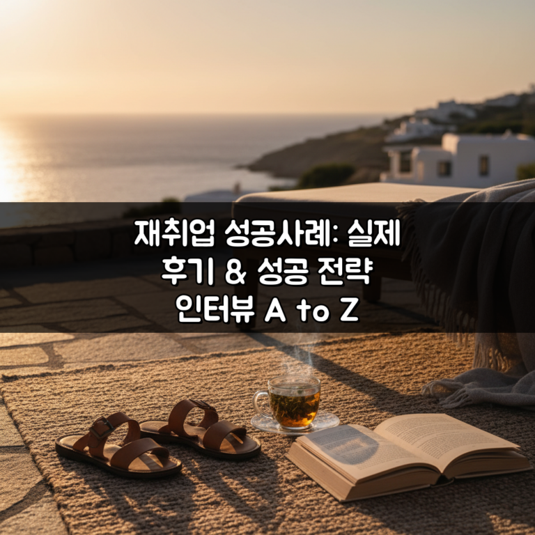재취업 성공사례: 실제 후기 & 성공 전략 인터뷰 A to Z