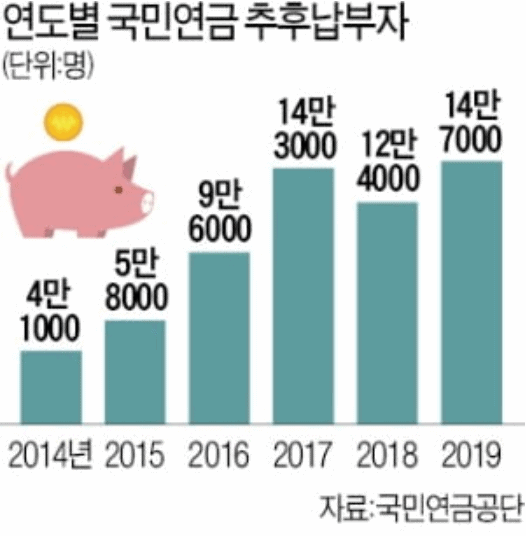국민연금 추후납부 제도 이용 현황